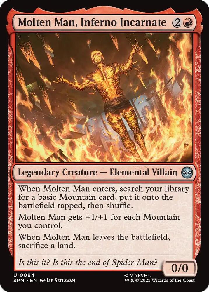 Molten Man, Inferno Incarnate [Marvel's Spider-Man - 84]