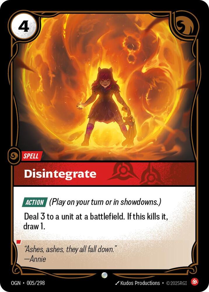 Disintegrate [Origins - 005/298]