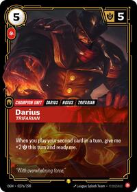 Darius, Trifarian (Alternate Art) [Origins - 027a/298]