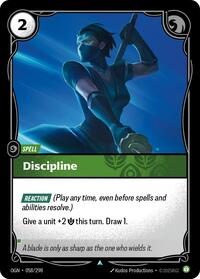 Discipline [Origins - 058/298]
