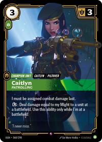 Caitlyn, Patrolling [Origins - 068/298]