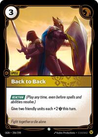Back to Back [Origins - 206/298]