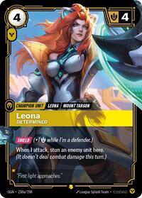 Leona, Determined (Alternate Art) [Origins - 238a/298]