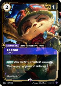 Teemo, Scout [Riftbound Promotional Cards - 197/298]