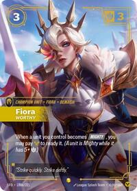 Fiora, Worthy (Alternate Art) [Spiritforged - 180a/221]