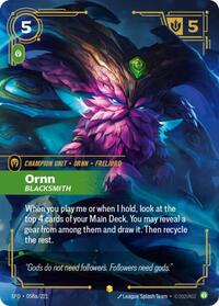Ornn, Blacksmith (Alternate Art) [Spiritforged - 058a/221]