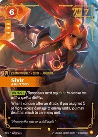 Sivir, Ambitious (Alternate Art) [Spiritforged - 120a/221]
