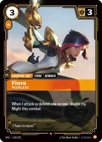 Fiora, Peerless [Spiritforged - 110/221]