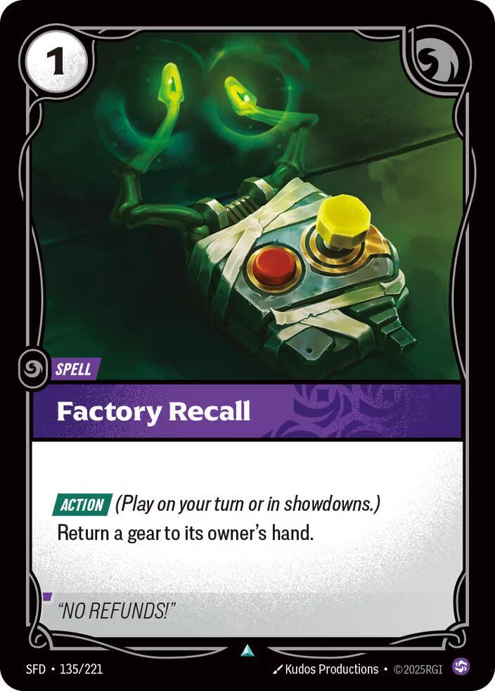 Factory Recall [Spiritforged - 135/221]