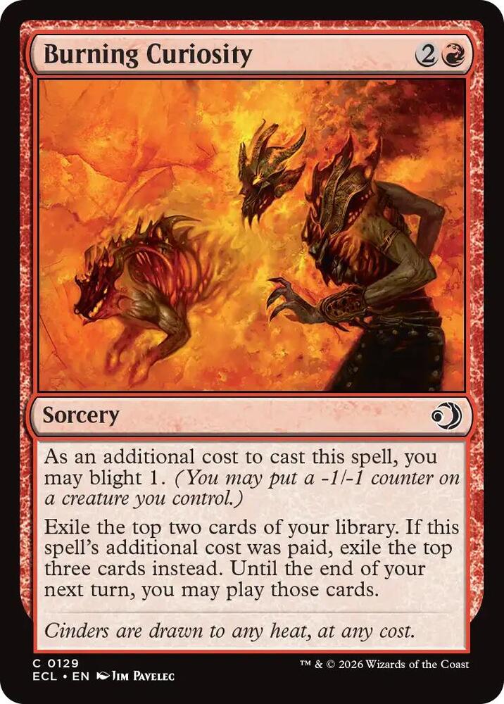 Burning Curiosity [Lorwyn Eclipsed - 129]