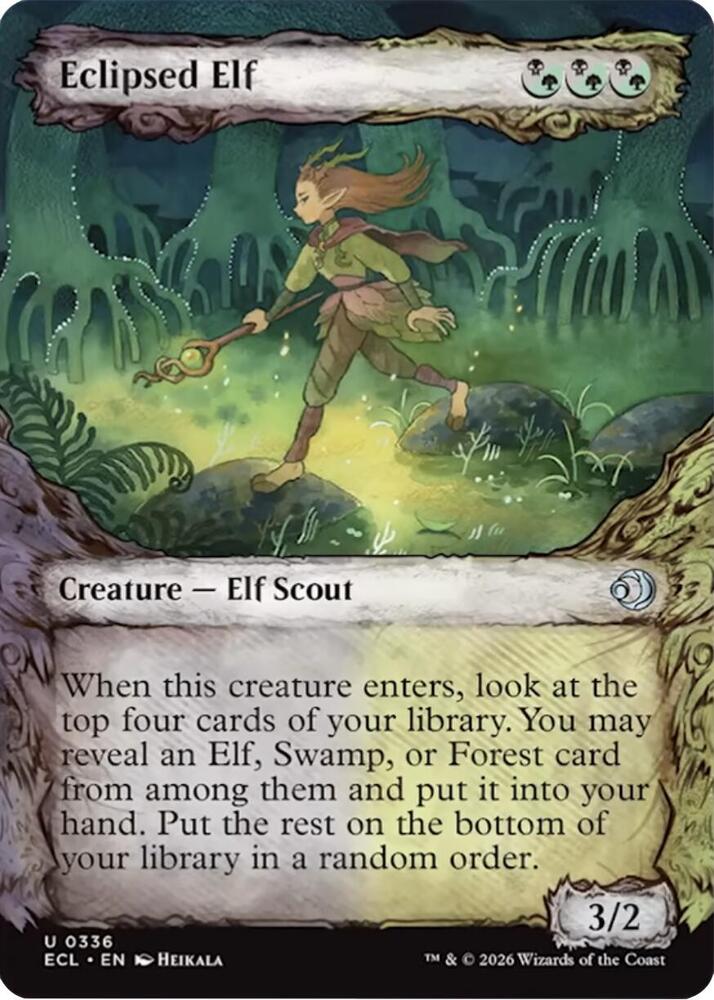 Eclipsed Elf (Showcase) [Lorwyn Eclipsed - 336]