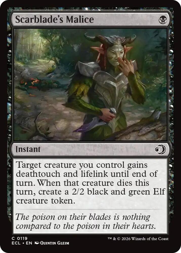 Scarblade's Malice [Lorwyn Eclipsed - 119]