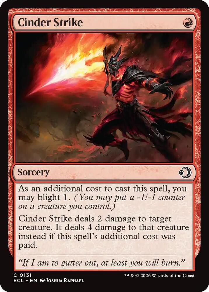 Cinder Strike [Lorwyn Eclipsed - 131]