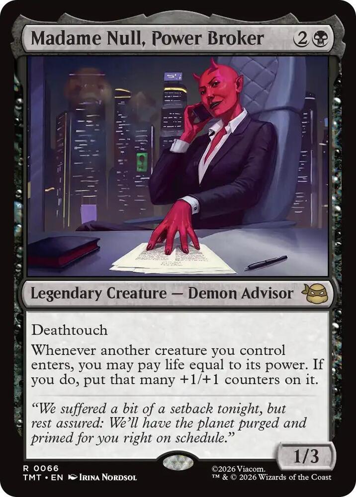 Madame Null, Power Broker [Teenage Mutant Ninja Turtles - 66]