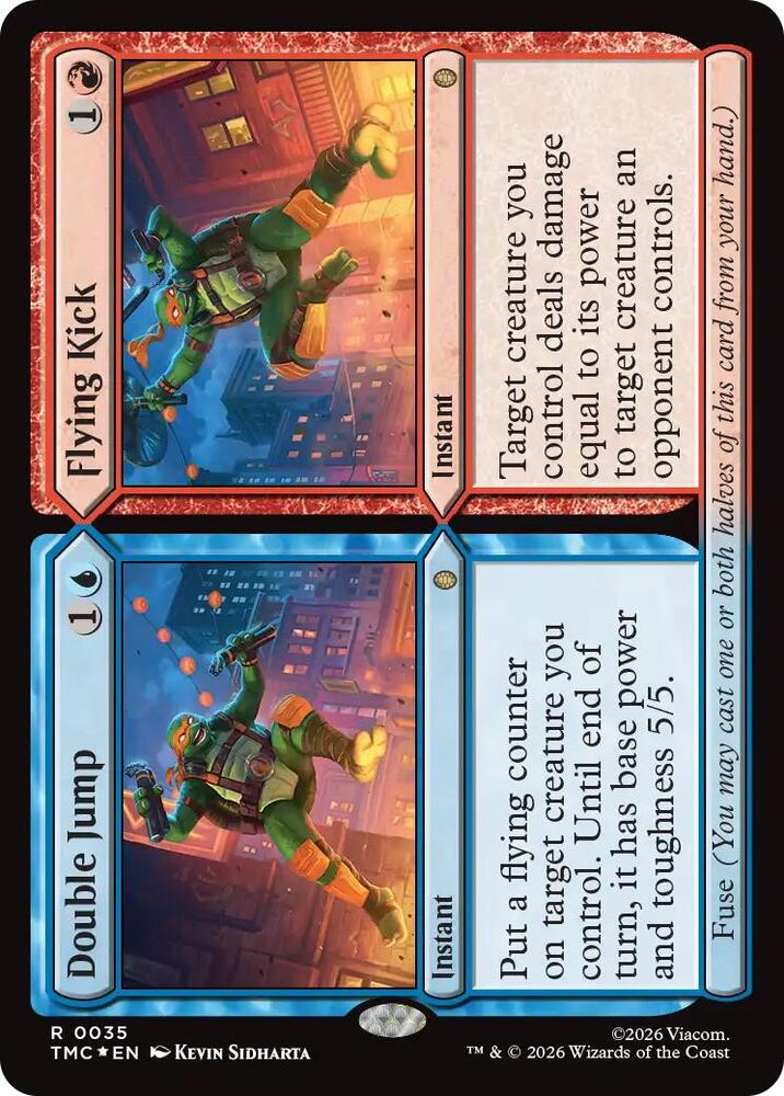 Double Jump // Flying Kick (Surge Foil) [Commander: Teenage Mutant Ninja Turtles - 35]