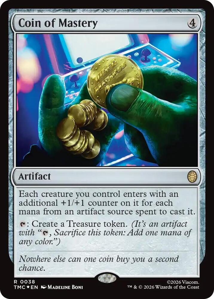 Coin of Mastery (Surge Foil) [Commander: Teenage Mutant Ninja Turtles - 38]
