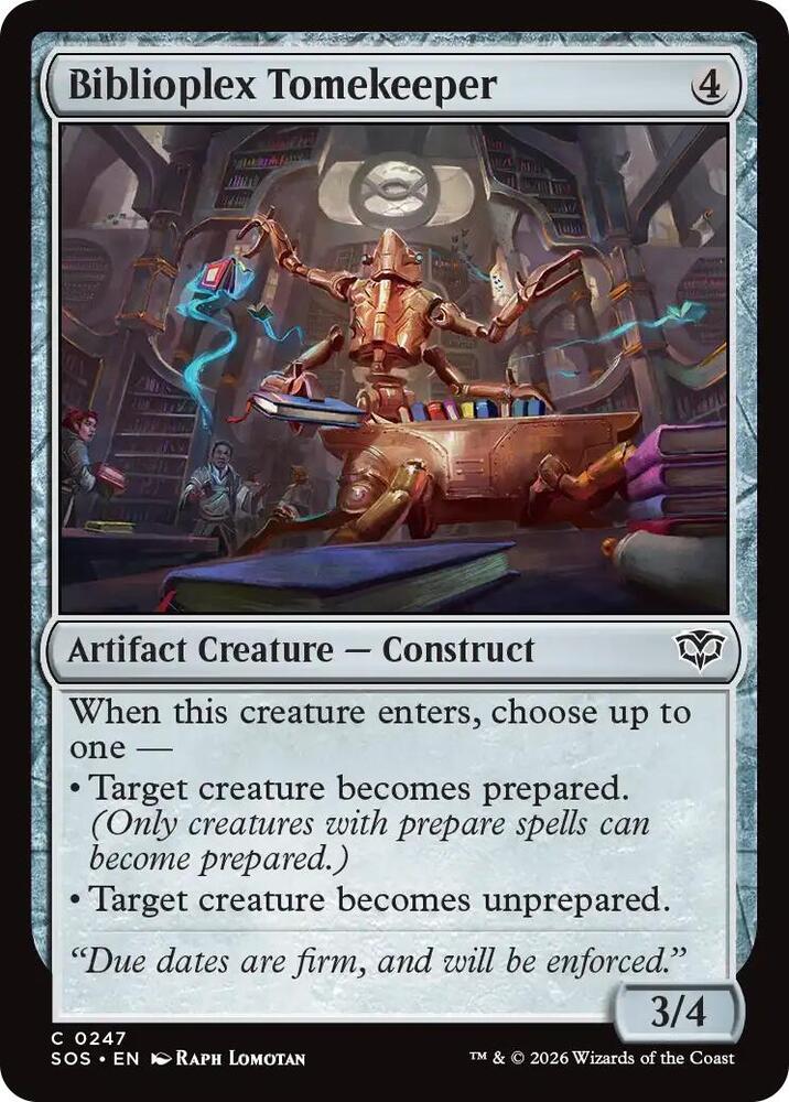 Biblioplex Tomekeeper [Secrets of Strixhaven - 247]