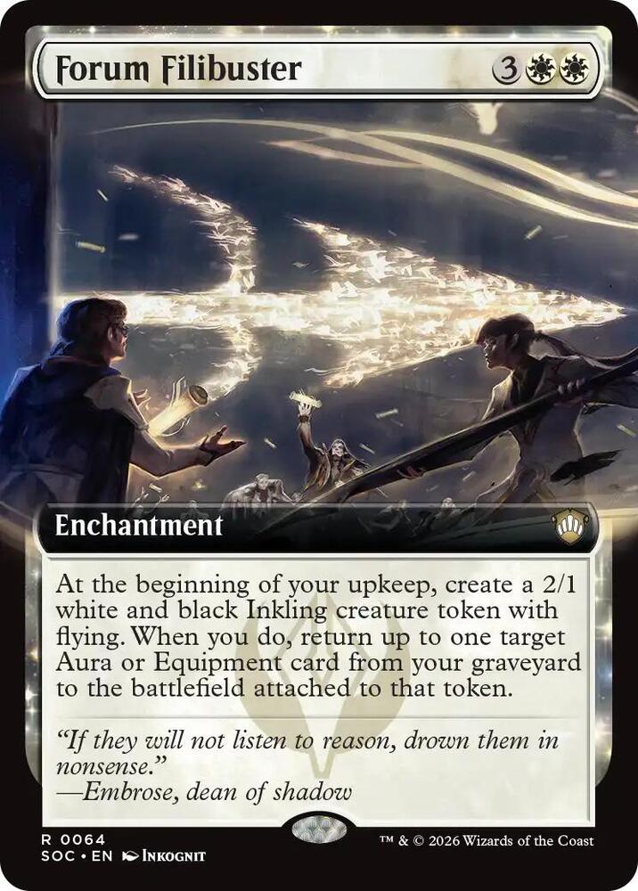 Forum Filibuster (Extended Art) [Commander: Secrets of Strixhaven - 64]