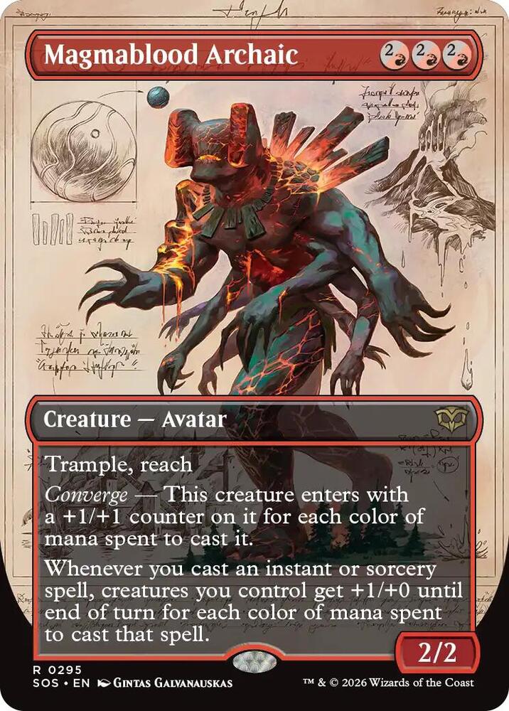 Magmablood Archaic (Borderless) [Secrets of Strixhaven - 295]