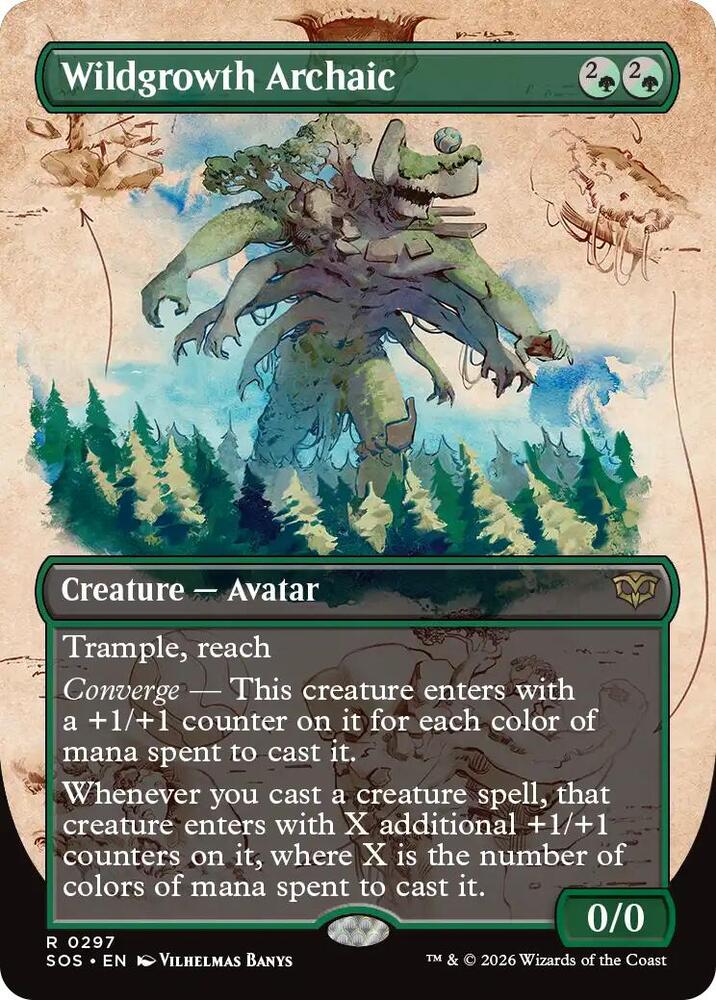 Wildgrowth Archaic (Borderless) [Secrets of Strixhaven - 297]