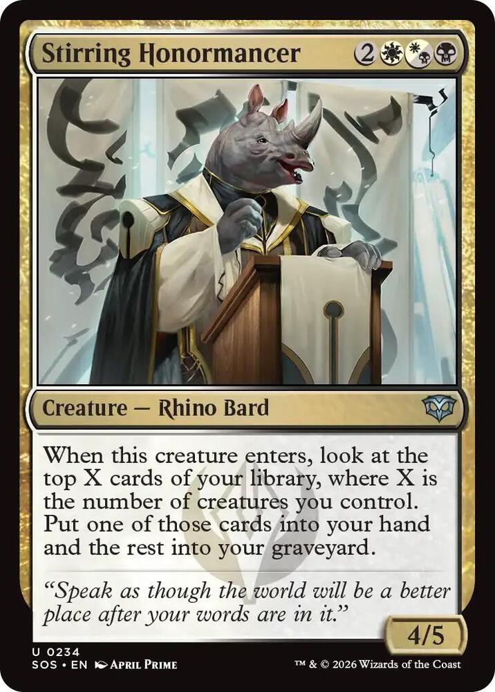 Stirring Honormancer [Secrets of Strixhaven - 234]