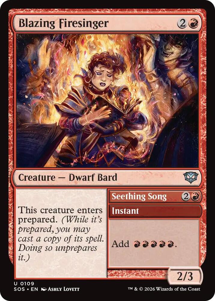 Blazing Firesinger [Secrets of Strixhaven - 109]