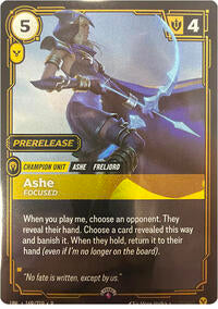 Ashe, Focused [Riftbound Organized Play Promotional Cards - 169/219]