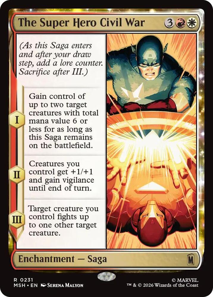 The Super Hero Civil War [Marvel Super Heroes - 231]