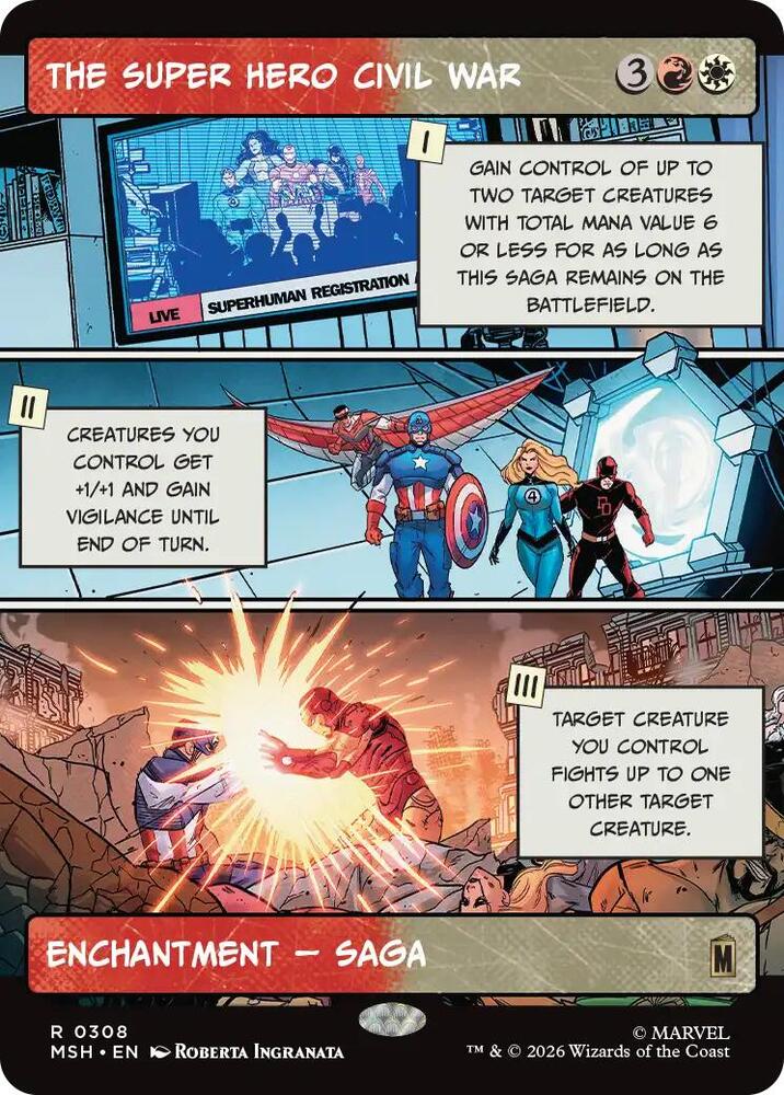 The Super Hero Civil War (Borderless) [Marvel Super Heroes - 308]