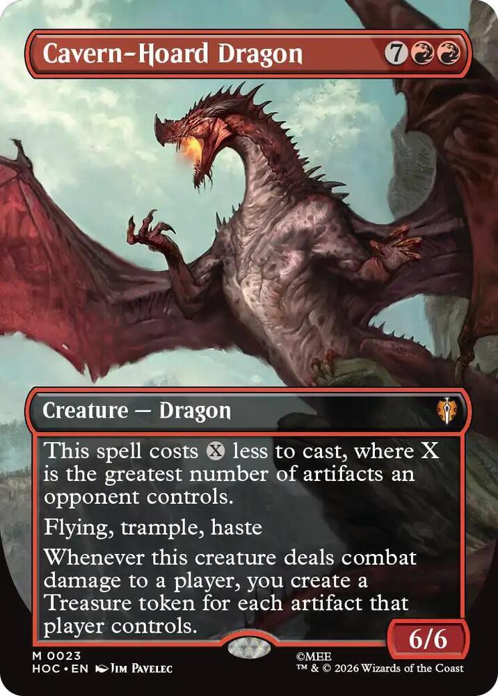 Cavern-Hoard Dragon (Borderless) [The Hobbit: Eternal-Legal - 23]