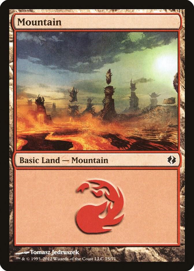 Mountain (75) [Duel Decks: Venser vs. Koth - 75]