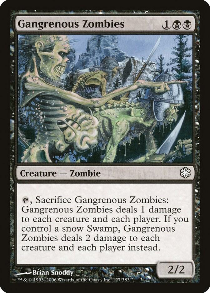 Gangrenous Zombies [Coldsnap Theme Deck Reprints - 127]