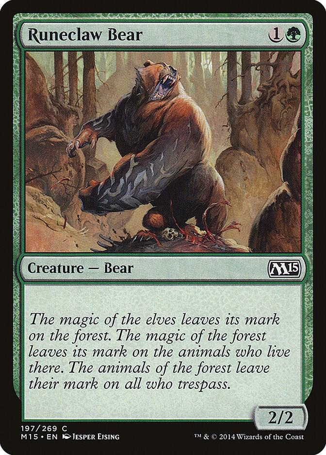 Runeclaw Bear [Magic 2015 (M15) - 197]