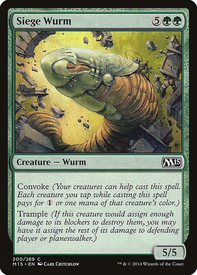 Siege Wurm [Magic 2015 (M15) - 200]