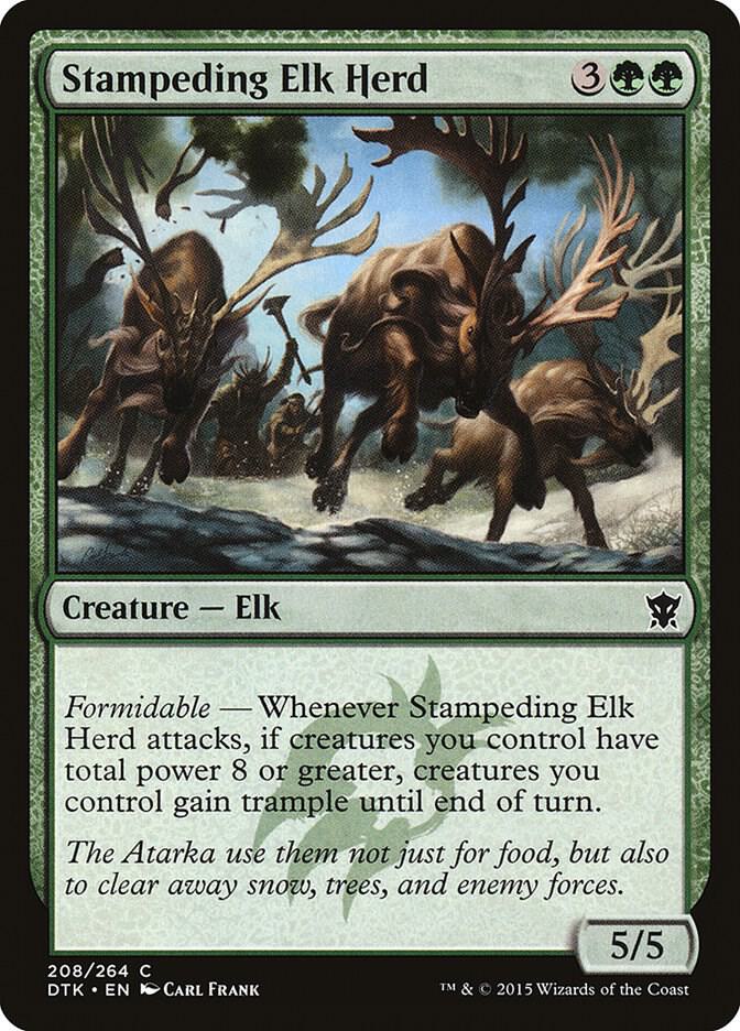 Stampeding Elk Herd [Dragons of Tarkir - 208]